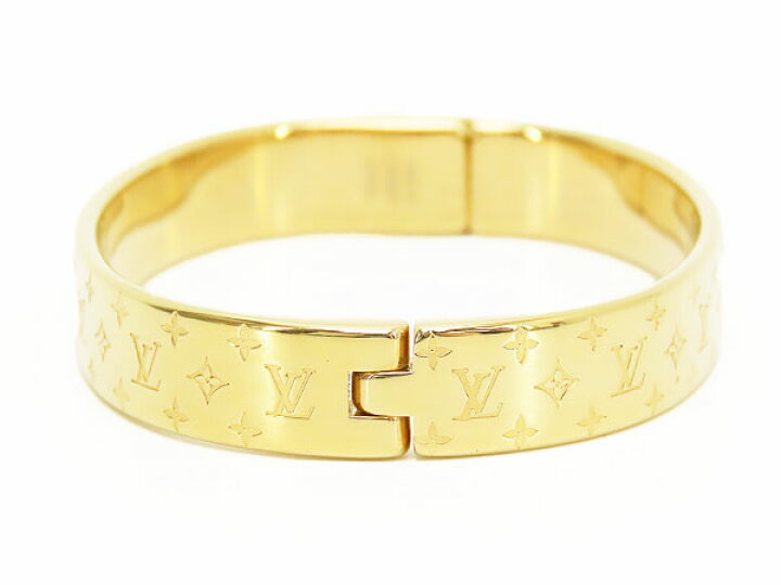 楽天市場】【美品】ルイヴィトン LOUIS VUITTON カフ ナノグラム 