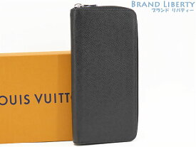 【新古品】ルイヴィトン　LOUIS VUITTON　タイガ　ジッピーウォレット　ヴェルティカル　ラウンドファスナー長財布　ノワール ブラック　M30503　【中古】
