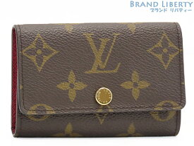 【超美品】ルイヴィトン　LOUIS VUITTON　モノグラム　ミュルティクレ6　6連キーケース　キーリング　キーホルダー　フューシャ ピンク　M60701　【中古】