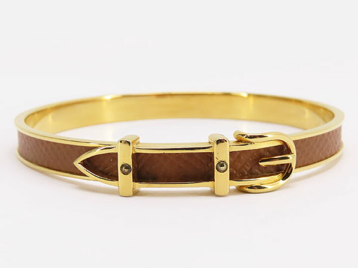 楽天市場】【美品】エルメス HERMES ベルトモチーフ バングル 