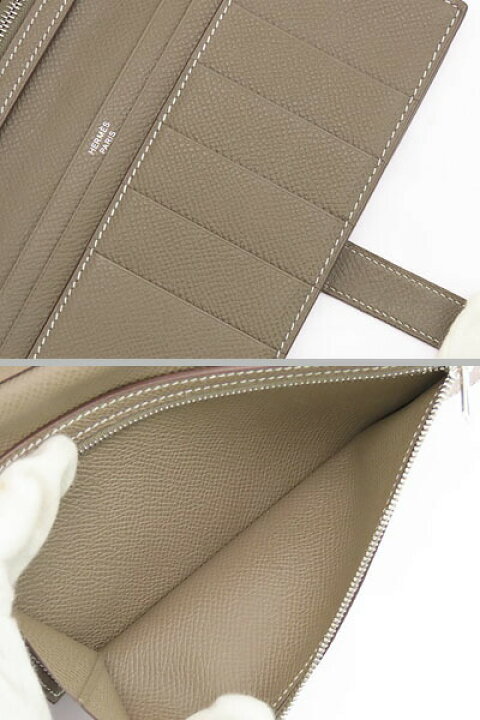 楽天市場】【美品】エルメス HERMES ベアンスフレ 二つ折り長財布 マチ 