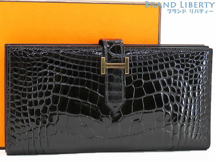 楽天市場】【美品】エルメス HERMES ベアンスフレ アリゲーター 