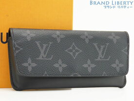 【新古品】ルイヴィトン　LOUIS VUITTON　モノグラム エクリプス　エテュイ リュネット ウディ　アイウェアホルダー　メガネケース　サングラスケース　眼鏡入れ　ブラック　GI0296　【中古】