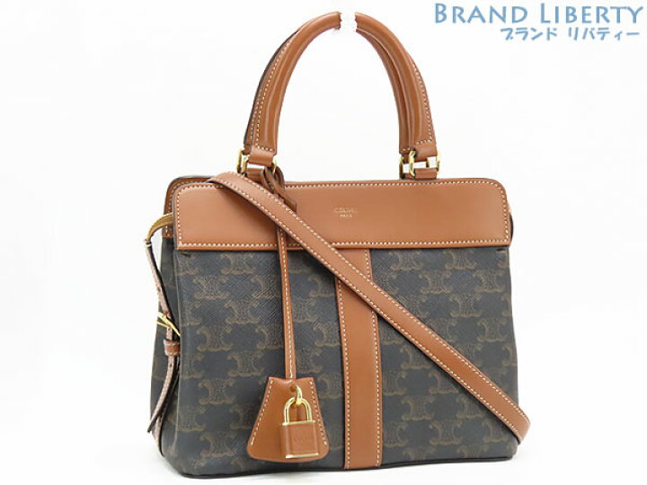 楽天市場】【美品】セリーヌ CELINE トリオンフ スモール カバ ドゥ 