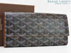 【レアほぼ新品】ゴヤール　GOYARD　ヴァレンヌ　二つ折り長財布　ブラック ブラウン イエロー　APM VARENNE 03　【中古】