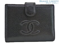 楽天市場】シャネル chanel 二つ折り財布 キャビアスキン（レディース  