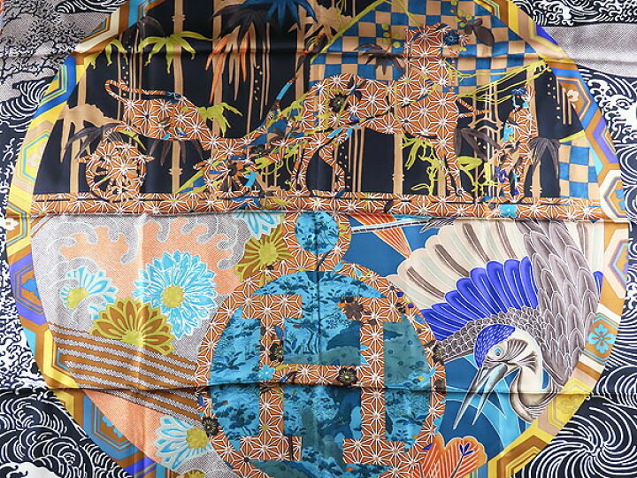 楽天市場】【激レア未使用】エルメス HERMES カレ90 EX LIBRIS EN 
