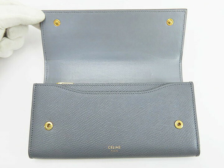 楽天市場】【外超美品】セリーヌ CELINE ラージ フラップウォレット 二  