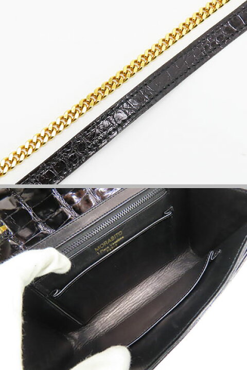 楽天市場】【美品】MORABITO モラビト シャイニークロコダイル 3WAY 