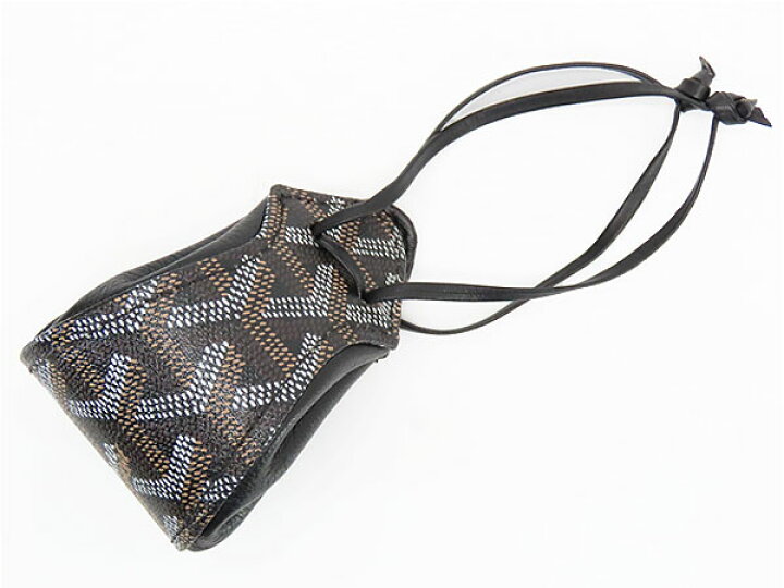 楽天市場】【未使用】ゴヤール GOYARD ヘリボーン ブルス 巾着型  