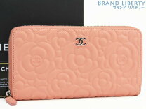 楽天市場】シャネル 財布 ラムスキン カメリア ピンクの通販 