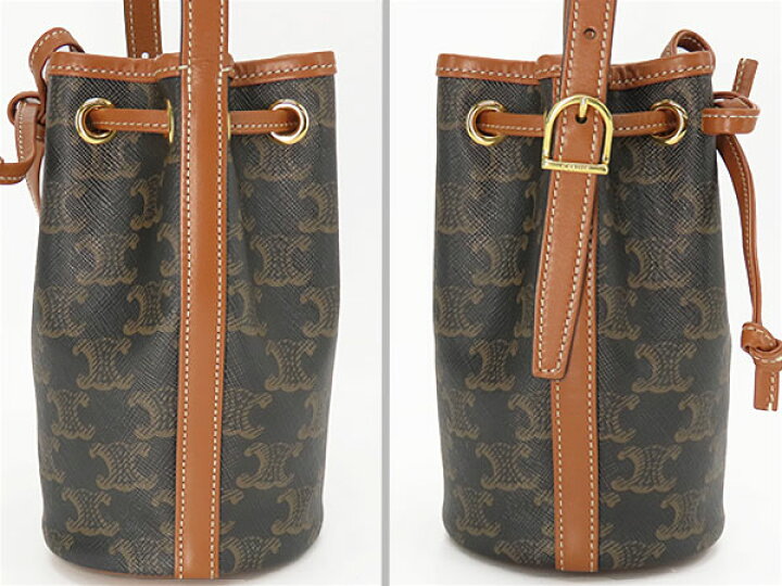 楽天市場】【新品同様】セリーヌ CELINE トリオンフ スモール ドロー 