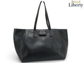 【レア美品】ミュウミュウ MIUMIU CITY CALF シティーカーフ トートバッグ ハンドバッグ ショッピングバッグ ショルダーバッグ ブラック カーフレザー RR2000　【中古】
