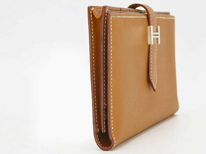 楽天市場】【超美品】エルメス HERMES ベアンスフレ 二つ折り長財布 