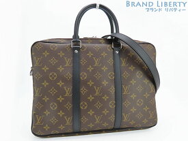 【ほぼ新品】ルイヴィトン　LOUIS VUITTON　モノグラム マカサー　PDV PM　2WAY ビジネスバッグ　ブリーフケース　書類かばん　M52005　【中古】