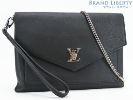 【美品】ルイヴィトン　LOUIS VUITTON　ポシェット マイロックミー　3WAY チェーンショルダーバッグ　ポシェット　ポーチ　クラッチバッグ　セカンドバッグ　ノワール ブラック　カーフレザー　M63926　【中古】