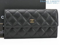 楽天市場】chanel ブラック ラムスキン ゴールド 財布の通販