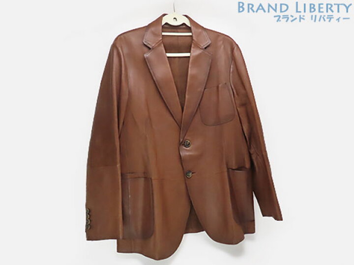 楽天市場】【激レア美品】ベルルッティ Berluti レザー テーラード 