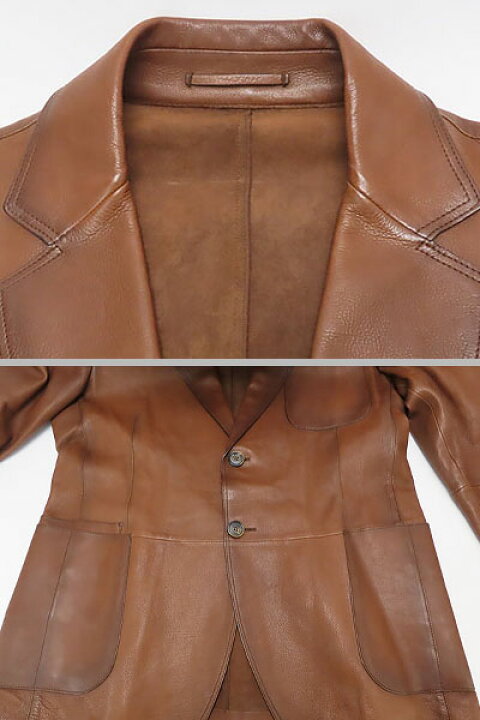 楽天市場】【激レア美品】ベルルッティ Berluti レザー テーラード 