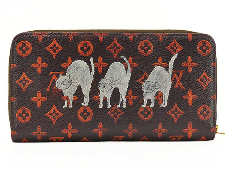 LOUIS VUITTON ルイヴィトン M63875 ジッピーウォレット キャット 