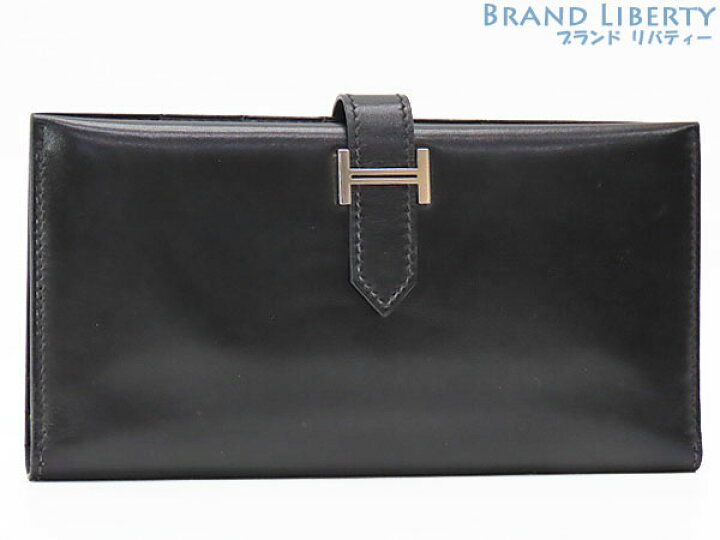 楽天市場】【美品】エルメス HERMES ベアン クラシック 二つ折り長財布  