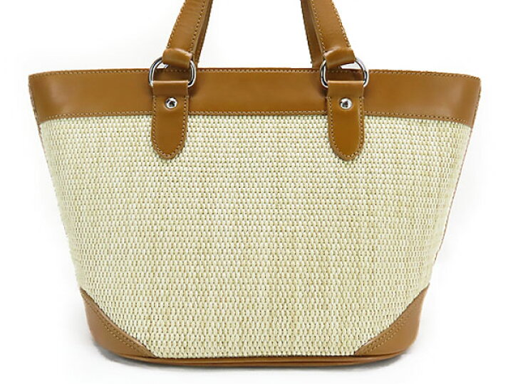 楽天市場】【美品】バーバリー BURBERRY ストローバッグ レザー トート 
