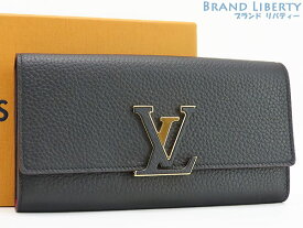 【未使用】ルイヴィトン　LOUIS VUITTON　パルナセア　ポルトフォイユ カプシーヌ　二つ折り長財布　ノワール ブラック ホットピンク　トリヨンレザー　M61248　【中古】