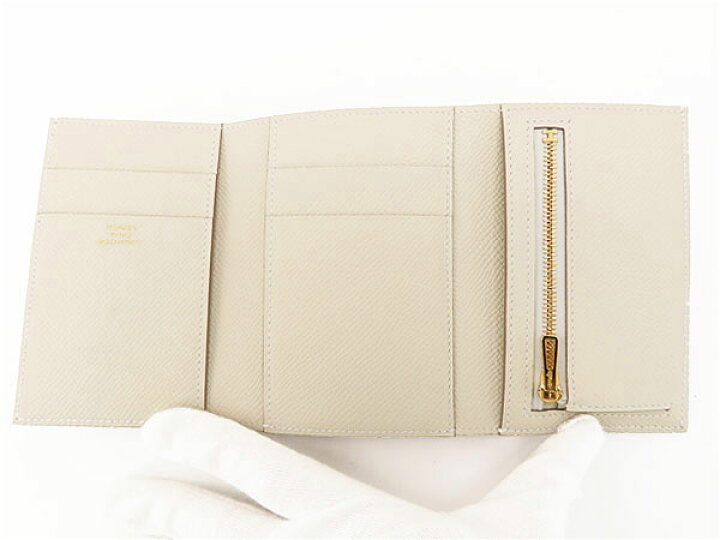 楽天市場】【新品同様】エルメス HERMES ベアン コンビネ 三つ折り財布 