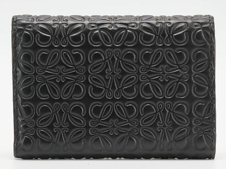 楽天市場】【外美品】ロエベ LOEWE リピートアナグラム 三つ折り財布 
