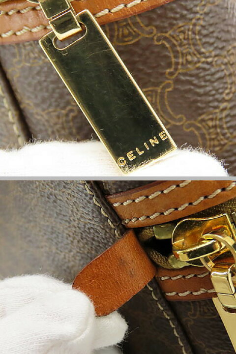 楽天市場】【美品】セリーヌ CELINE ヴィンテージ マカダム バニティ 