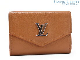 【レア美品】ルイヴィトン　LOUIS VUITTON　ポルトフォイユ　ロックミニ　三つ折り財布　コンパクト財布　キャラメル　M67862　【中古】