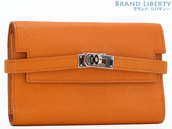 楽天市場】【美品】エルメス HERMES ケリーウォレット ミディアム 三  