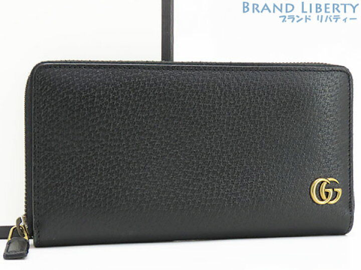 楽天市場】【ほぼ新品】グッチ GUCCI GGマーモント レザー ジップ 