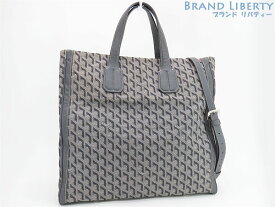 【レア外美品】ゴヤール　GOYARD　サック ヴォルテール　2WAY トートバッグ　ハンドバッグ　ショルダーバッグ　GRIS グレー　キャンバス レザー　【中古】