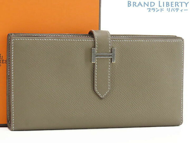 楽天市場】【美品】エルメス HERMES ベアンスフレ 二つ折り長財布 マチ  