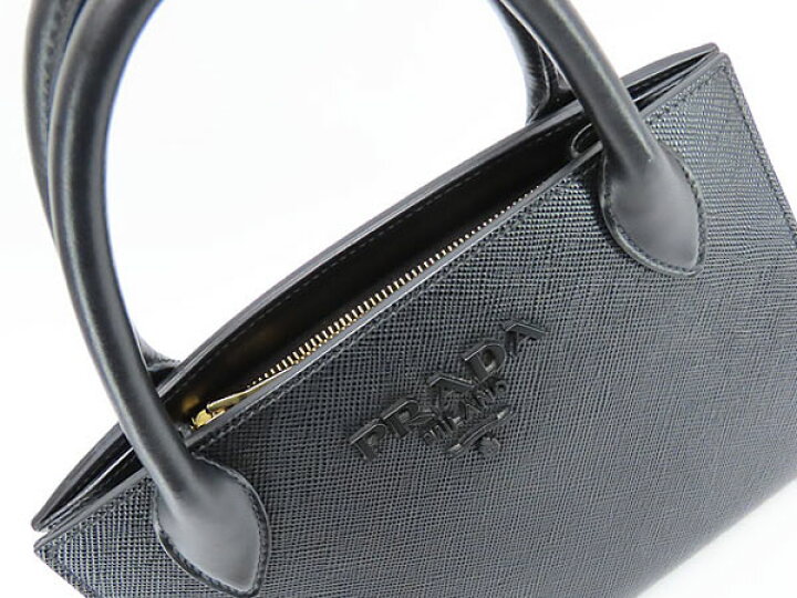 楽天市場】【美品】プラダ PRADA モノクローム サフィアーノレザー 