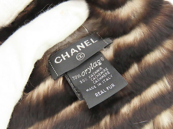 楽天市場】【未使用】 シャネル CHANEL ココマーク オリラグ ファー 