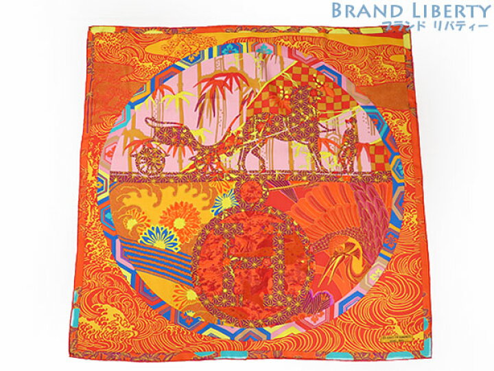 楽天市場】【激レア新古品】エルメス HERMES カレ90 EX LIBRIS EN  