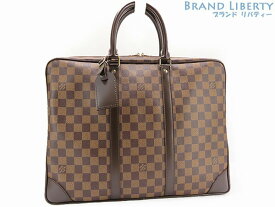 【新品同様】ルイヴィトン　LOUIS VUITTON　ダミエ　PDV　ポルト ドキュマン ヴォワヤージュ　ビジネスバッグ　ブリーフケース　書類かばん　N41124　【中古】