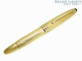 【激レア新品同様】モンブラン　MONT BLANC　マイスターシュテュック　ソリテール　ル グラン　万年筆　1464　ウエーブ　波柄　ゴールドプレーテッド ペン先18K AU750　【中古】