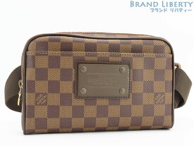 【未使用】ルイヴィトン　LOUIS VUITTON　ダミエ　バム バッグ ブルックリン　ベルトバッグ　ボディバッグ　ウエストバッグ　ヒップバッグ　ウエストポーチ　N41101　【中古】