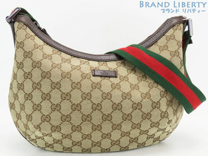 楽天市場】【超美品】グッチ GUCCI GGキャンバス シェリーライン 斜め 