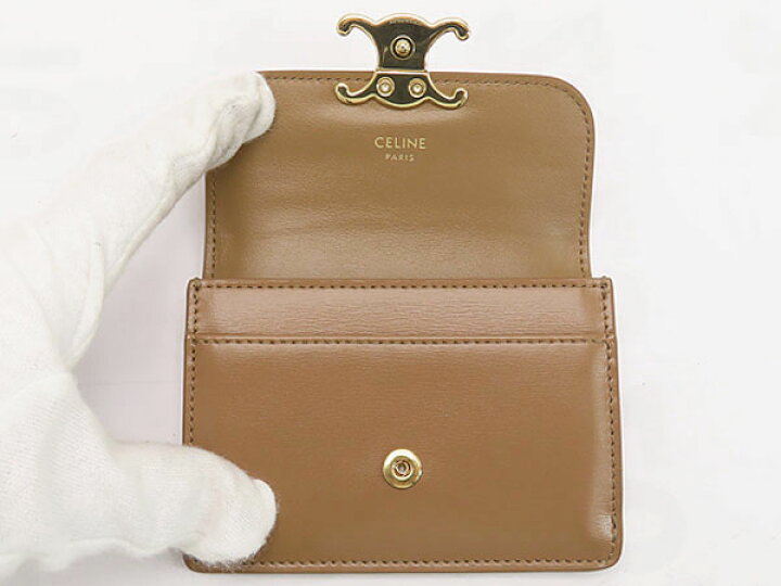 楽天市場】【新古品】セリーヌ CELINE トリオンフ フラップ付き カード  