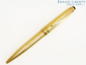 【レア新品同様】モンブラン　MONT BLANC　マイスターシュテュック　ソリテール　クラシック　ツイスト式　ボールペン　1644　ウエーブ 波柄　ゴールドプレーテッド　【中古】