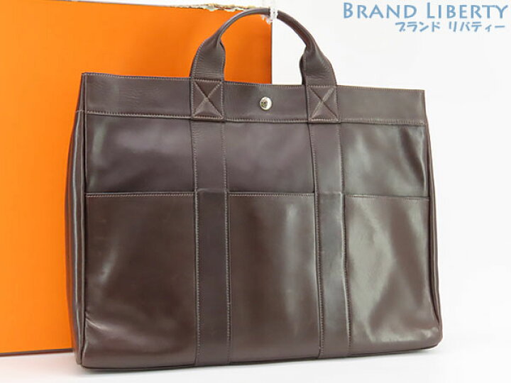 楽天市場】エルメス HERMES フールトゥMM オールレザー トートバッグ  