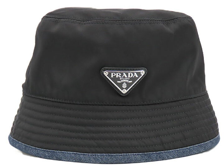 楽天市場】【ほぼ新品】プラダ PRADA ナイロン デニム トライアングル 