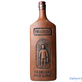 ピロスマニ陶器ボトル（赤）750ml　～Pirosmani～ジョージアワイン（グルジアワイン）≪配送方法選択が必要≫