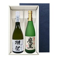 獺祭 39 三割九分と魔王のセット〔720ml×2〕〔ギフト箱K付〕【□】【冷1】　お土産／誕生日／手土産／プ…
