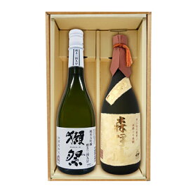 『獺祭 39 三割九分』・『森伊蔵●金ラベル●』（720ml×2）〔ギフト箱K付〕（だっさい）【□】【冷1】