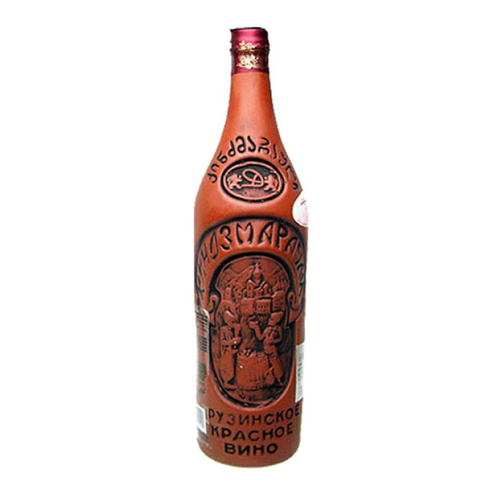 楽天市場】キンズマラウリ 陶器ボトル（赤）750ml 〜Kindzmarauli 